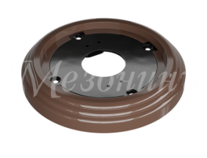 Рамка одноместная пластиковая, D 92x14 мм, цвет - какао, серия УСАДЬБА, ТМ МЕЗОНИНЪ