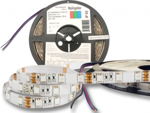 Лента светодиодная NLS-5050RGB60-14,4-IP65-12V R5 14,4Вт 12В RGB IP65 5м | 71429 | Navigator