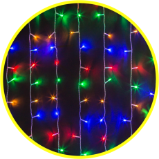 Гирлянда световая NGF-C01-288RGBY-8-1.5x1.5m-230-C8-TR-IP20 | 61860 | Navigator