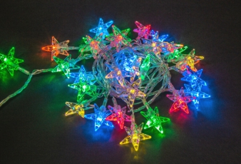 Гирлянда световая NGF-D005-30RGBY-230-звёздочки | 14043 | Navigator