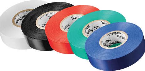 Изолента NIT-B15-10/S 5 цветов (5 шт/набор) | 61313 | Navigator