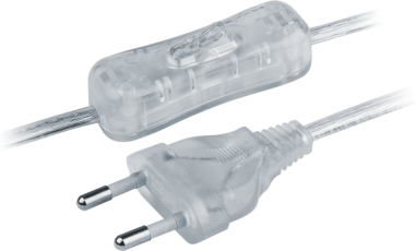 Шнур 61 723 NPS-FS-170-2x0.5-TR 1.7м с выкл. прозрачный |61723 |Navigator