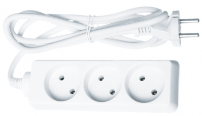 Удлинитель 61 308 NPE-S-03-150-X-2x1 б/з 3 гн. 1.5м |61308 |Navigator