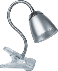 Светильник настольный прищепка светодиодный NDF-C006-6W-4K-S-LED гибкий 6Вт 4000К серый | 71575 | Navigator