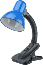 Светильник настольный светодиодный NDF-C011-60W-B-E27 прищепка, синий | 61641 | Navigator