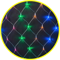 Гирлянда световая NGF-N01-156RGBY-12-1.5x1.5m-230-TR-IP20 | 61845 | Navigator