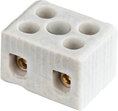 Колодка керамическая зажимная винтовая КЗВ NTB-HCR-2-24/WH | 61706 | Navigator