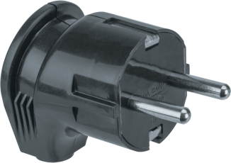 Вилка NCA-PL04-16A-E-BL угловая с/з черная | 61363 | Navigator