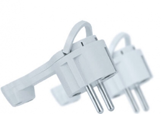 Вилка NCA-PL06-16A-E-WH плоская с/з белая | 61365 | Navigator