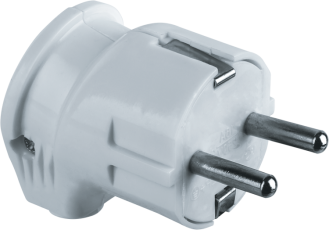 Вилка NCA-PL04-16A-E-WH угловая с/з белая | 61362 | Navigator