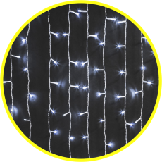 Гирлянда световая NGF-C01-288CW-8-1.5x1.5m-230-C8-TR-IP20 | 61862 | Navigator