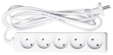 Удлинитель 61 312 NPE-S-05-500-X-2x1 б/з 5 гн. 5м |61312 |Navigator