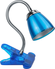 Светильник настольный прищепка светодиодный NDF-C006-6W-4K-B-LED гибкий 6Вт 4000К синий | 71836 | Navigator