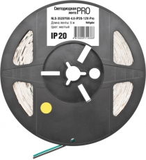 Лента светодиодная NLS-3528Y60-4,8-IP20-12V-Pro R5 4,8Вт 12В желтый IP20 5м | 71438 | Navigator