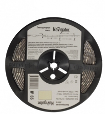 Лента светодиодная NLS-5050WW60-14,4-IP20-12V R5 14,4Вт 12В 2700К IP20 5м | 71426 | Navigator