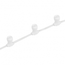 Шнур Belt-Light 2 жилы шаг 15 см патроны e27 влагостойкая IP65 белый шнур | 331-251 | NEON-NIGHT