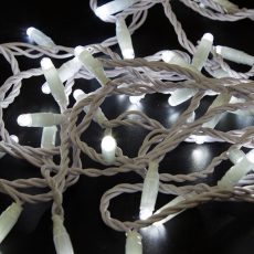 Гирлянда Нить 10м, с эффектом мерцания, белый ПВХ, 24В, цвет: Белый | 305-235 | NEON-NIGHT