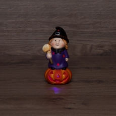 Керамическая фигурка «Ведьма на тыкве» 8х8х14.8 см | 505-020 | NEON-NIGHT