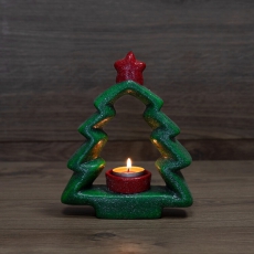 Керамический подсвечник «Елочка» 16.2х6.2х20 см | 501-072 | NEON-NIGHT