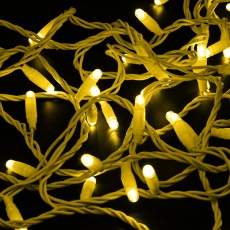 Гирлянда Нить 10м, постоянное свечение, белый ПВХ, 230В, цвет: Жёлтый | 305-161 | NEON-NIGHT