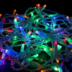 Гирлянда Нить 10м, постоянное свечение, прозрачный ПВХ, 24В, цвет: Мультиколор | 305-159 | NEON-NIGHT