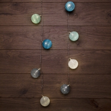 Тайские фонарики «Северное сияние» 3,5 м, прозрачный ПВХ, 20 LED, теплый белый, питание 2 х АА (батарейки не в комплекте) | 303-086 | NEON-NIGHT