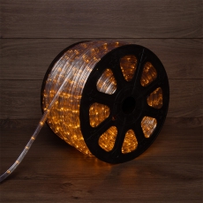 Дюралайт LED, свечение с динамикой (3W) - желтый, 24 LED/м, бухта 100м | 121-321-4 | NEON-NIGHT