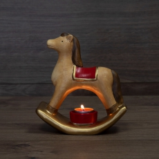 Керамический подсвечник «Лошадка» 18.2х7.2х19.3 см | 501-071 | NEON-NIGHT