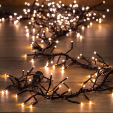 Гирлянда «Кластер LED» 3 м, темно-зеленый ПВХ IP20, 288 диодов, цвет теплый белый | 303-626 | NEON-NIGHT