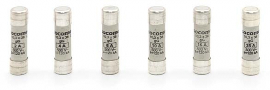 Предохранитель съемный GG 10,3x38 6A | 12000281 | NILED