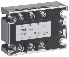 Реле твердотельное OSS-1 40А 380В AC 3-32В DC ONI | OSS-1-3-40-B | ONI
