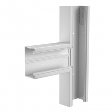 T-образная секция кабельного канала Rapid 80 70x130 мм (ПВХ,светло-серый) (GK-T70130LGR) | 6274562 | OBO Bettermann