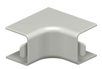 Крышка внутреннего угла кабельного канала WDK 20x20 мм (ПВХ,серый) (WDK HI20020GR) | 6158226 | OBO Bettermann