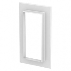 Настенная стыковая рамка кабельного канала Rapid 80 90x210 мм (алюминий,белый) (G-AWAG90210RW) | 6279050 | OBO Bettermann