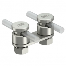 Клемма крепежная для прутка, двойная (5002 N-VA) | 5304270 | OBO Bettermann