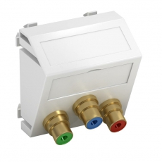 Мультимедийная рамка Video-Cinch Modul45 (белый) (MTS-3R L RW1) | 6105126 | OBO Bettermann