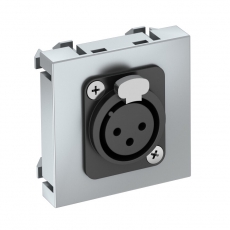 Мультимедийная рамка XLR Modul45 (серебристый) (MTG-X3F L AL1) | 6105216 | OBO Bettermann