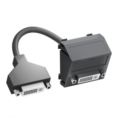 Мультимедийная рамка DVI Modul45 (черный) (MTS-DVI F SWGR1) | 6104769 | OBO Bettermann