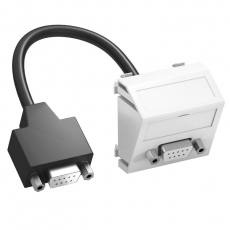 Мультимедийная рамка D-Sub9 Modul45 (белый) (MTS-DB9 F RW1) | 6104694 | OBO Bettermann