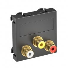 Мультимедийная рамка Audio-Video Modul45 (черный) (MTG-12R F SWGR1) | 6105189 | OBO Bettermann