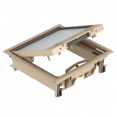 Лючок GES4-2U (универсальный) 6xModul45 (полиамид,бежевый) (GES4-2U10T 1019) | 7405147 | OBO Bettermann