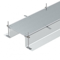 Секция кабельного канала OKA-G глухая, с фиксаторами 2400x600x240 мм (сталь) (OKA-G60040240R) | 7424068 | OBO Bettermann