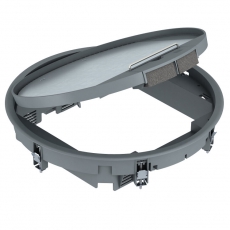 Лючок GESR9U (универсальный) 12xModul45 (полиамид,серый) (GESR9 10U 7011) | 7405474 | OBO Bettermann