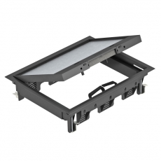 Лючок GES6-2U (универсальный) 9xModul45 (полиамид,черный) (GES6-2U10T 9011) | 7405322 | OBO Bettermann