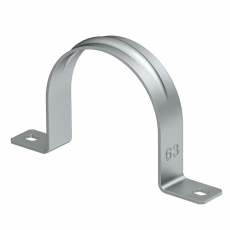 Крепежная скоба металл. двухлапковая 63mm (605 63 ALU) | 1017997 | OBO Bettermann