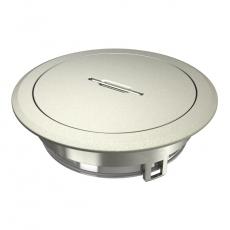 Лючок GES R2T 40х140 мм (для монтажных оснований, никелир.) с тубусом (GES R2T Ni) | 7408860 | OBO Bettermann