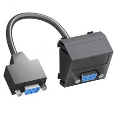 Мультимедийная рамка VGA Modul45 (черный) (MTS-VGA F SWGR1) | 6104673 | OBO Bettermann