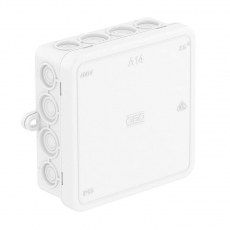 Коробка распределительная A14, 100x100x40 мм, белая (A 14 HF RW) | 2000390 | OBO Bettermann