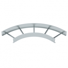 Угловая секция 90° лестничного лотка 110х400 мм R=500 мм (LB 90 1140 R5 FS) | 6217686 | OBO Bettermann
