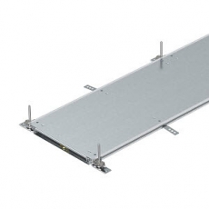 Секция кабельного канала OKA-W глухая с фиксаторами, 2400x300x40 мм (сталь) (OKA-W3004030R) | 7424462 | OBO Bettermann